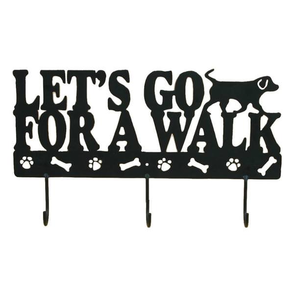 16.5" x 10" Let's Go For A Walk Wall Hook